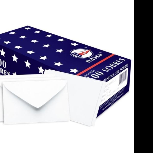 SOBRE SOCIAL VISITA 7.7X11.4CM NASSA HA0061 PAQ.C50 E500